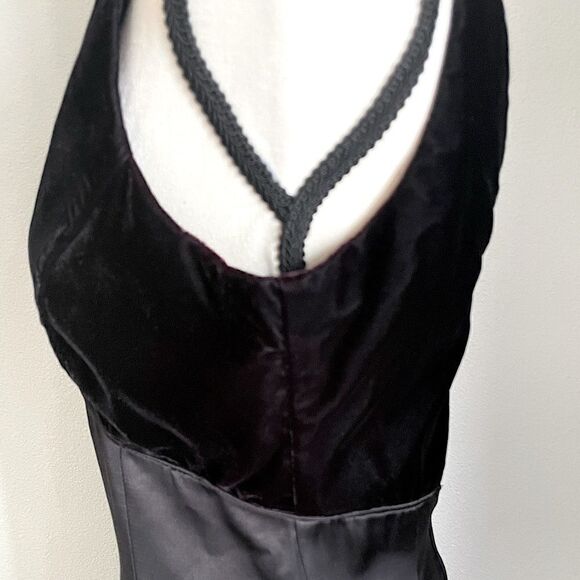 Vintage (1993) Jessica McClintock Black Sleeveless Dress. Size 7/8. - Picture 7 of 8